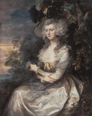 Thomas Gainsborough Mrs Thomas Hibbert. Neue Pinakothek. oil painting picture